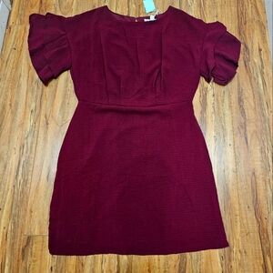 She + Sky burgundy romper/dress